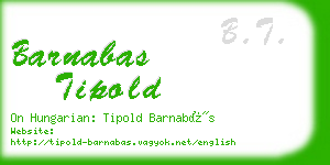 barnabas tipold business card